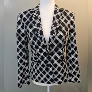 Express Black and White Blazer Women's Size 4